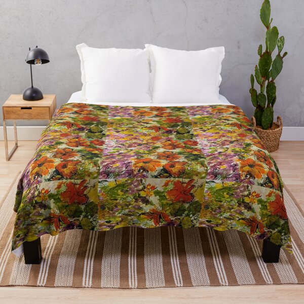Item preview, Blue BAY Floral from Original Acrylic Design VIVBRAD  designed and sold by vivbrad.