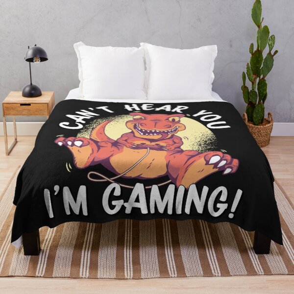 Item preview, Can't Hear You I'm Gaming T Rex Dinosaur designed and sold by RachaelAndrew.