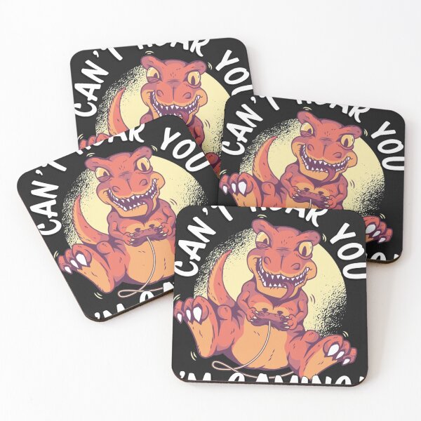 Item preview, Can't Hear You I'm Gaming T Rex Dinosaur designed and sold by RachaelAndrew.