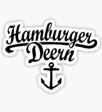 Hamburger Deern Classic Anker (Schwarz) Sticker