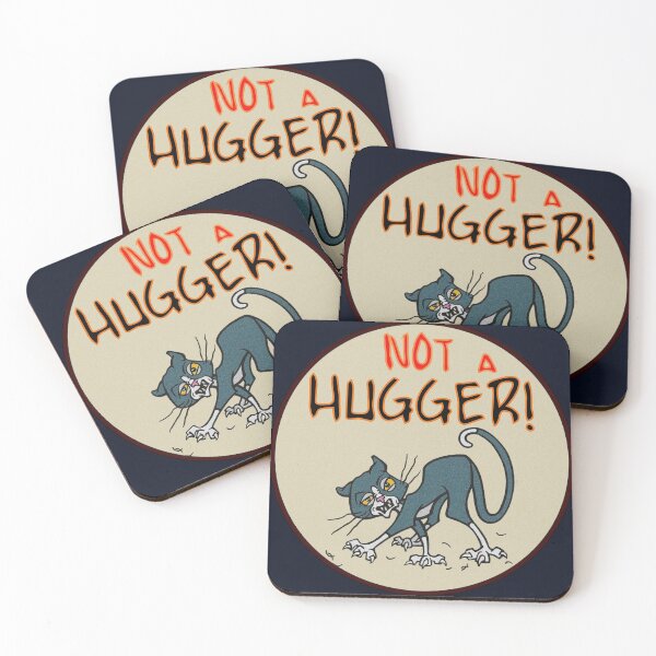 Item preview, Not a Hugger (cat) designed and sold by sandpiperstudio.