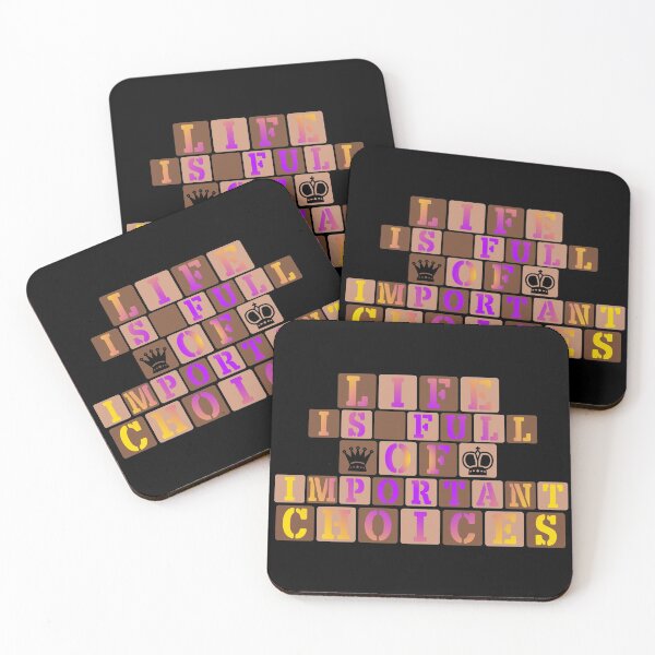 Item preview, Life Is Full Of Important Choices (Chess) || Intersex Text designed and sold by Moka898.