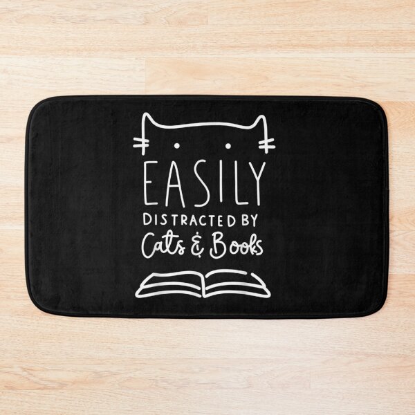 Item preview, Easily Distracted Cats And Books Funny Gift For Cat Lovers designed and sold by MayoEdwin.