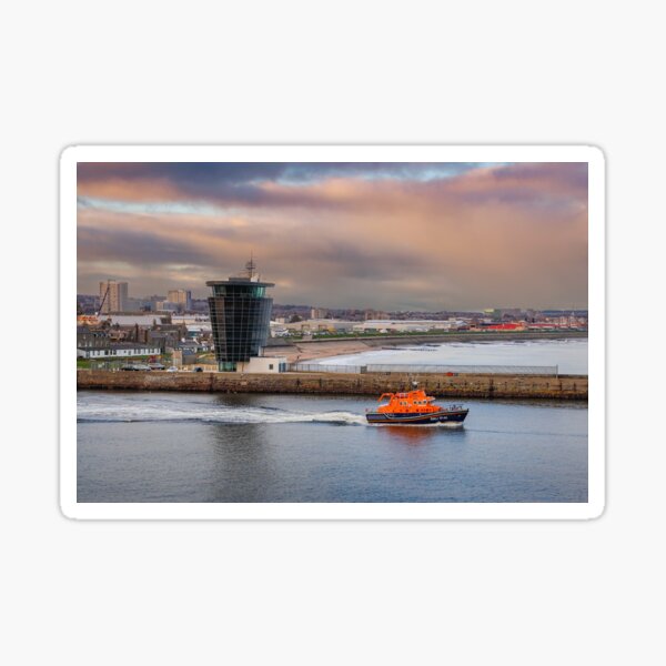 Item preview, Aberdeen Lifeboat Leaves Port designed and sold by Bill Buchan.