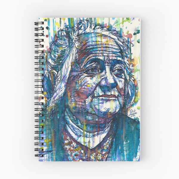 Item preview, CLARA ZETKIN watercolor and ink portrait designed and sold by lautir.