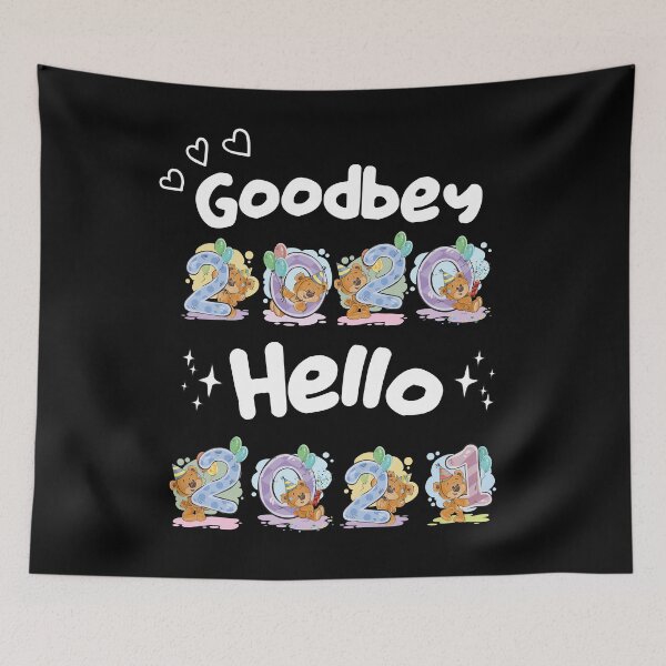 Item preview, Goodbye 2020 Hello 2021 funny kids new year designed and sold by Messaadi7Ridha.