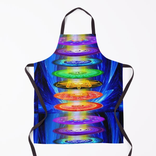 Item preview, Seven Chakras with Golden Ray designed and sold by KaiciCodedArt.