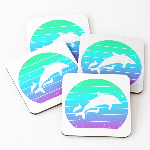 Item preview, Dolphins cartoon. Watercolor. designed and sold by LanaGord.