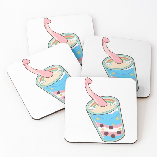 Item preview, Rainbow dino boba drink designed and sold by MARIYA H.