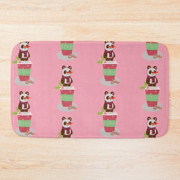 Item preview, Panda Christmas Tshirt Tee Shirt Latte Cute Funny Kawaii Graphic Cartoony Design for Apparel Accessories Home Decor Skins Totes Bags Wall Art Stickers designed and sold by Rocbebe.