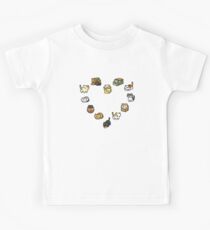 Neko Atsume - Herz Kinder T-Shirt