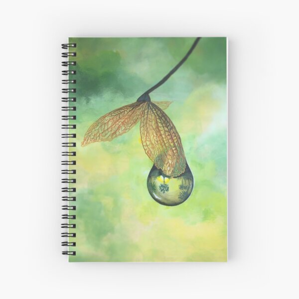 Green drop Spiral Notebook