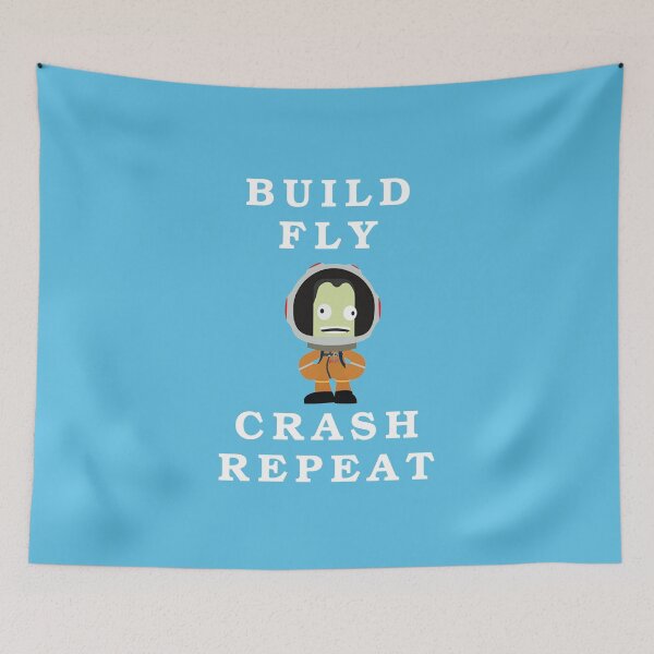Item preview, Build fly crash repeat , Kerbal space program , Kerbals  designed and sold by Mekoooo.