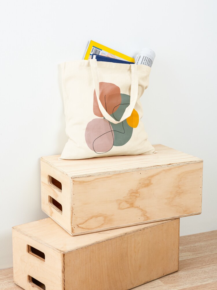 Geometrical,abstract,minimal,modern,pastel Tote Bag