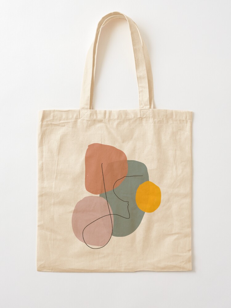 Geometrical,abstract,minimal,modern,pastel Tote Bag