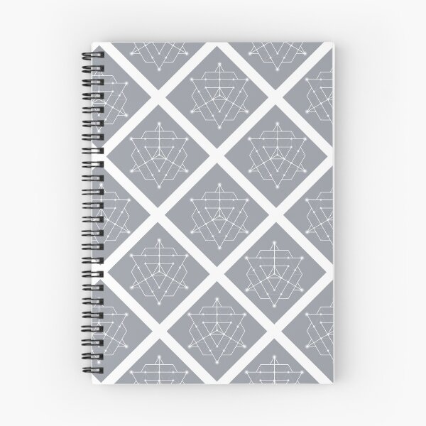 Item preview, Merkaba on White Diagonal Plaid Pattern (Charcoal Gray) designed and sold by squishyrainbow.