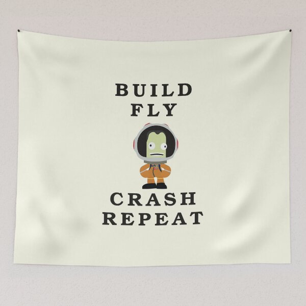 Item preview, Build fly crash repeat , Kerbal space program , Kerbals  designed and sold by Mekoooo.