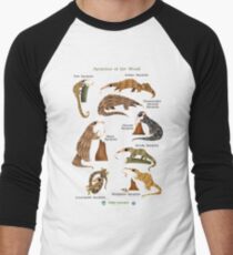 Pangolins of the World Men's Baseball Âľ T-Shirt