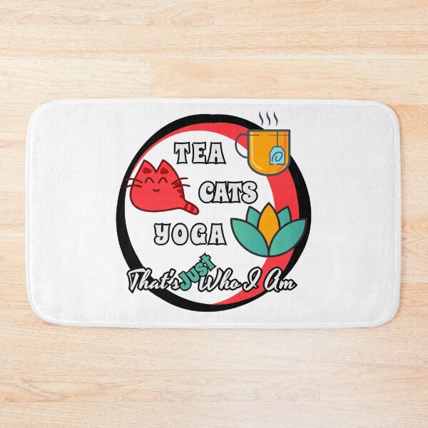 Item preview, Tea Cats Yoga designed and sold by Square Root of Squid.