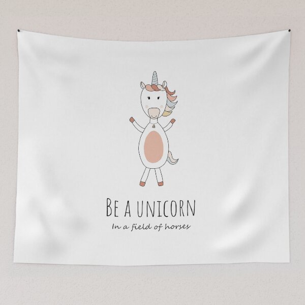 Item preview, Be a unicorn in a field of horses designed and sold by DoodlesByChava.