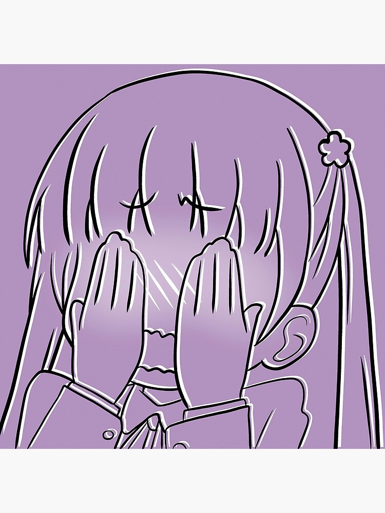 Blushing Anime Girl