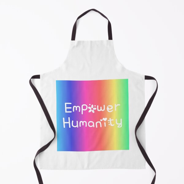 Item preview, Empower Humanity Rainbow Gradient Square Hippie Text designed and sold by everything4eva.