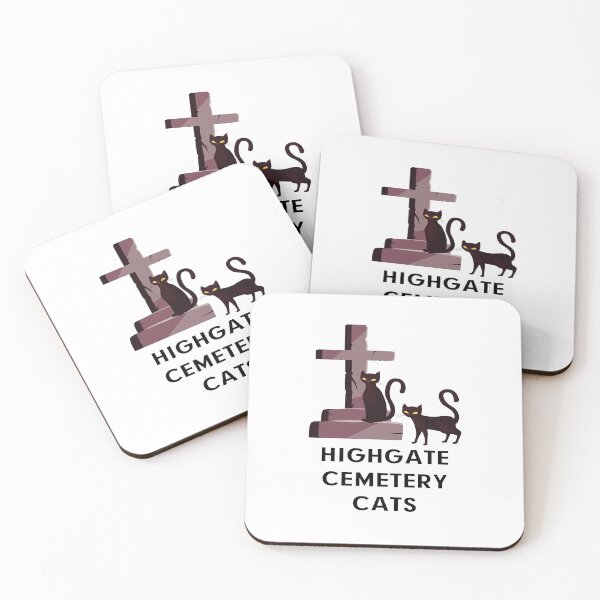Item preview, Highgate Cemetery Cats designed and sold by Cosmic Dust.