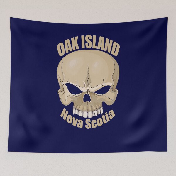 Item preview, Oak Island Treasure Hunters Skull Nova Scotia Mystery Legend designed and sold by TopTeeShop.