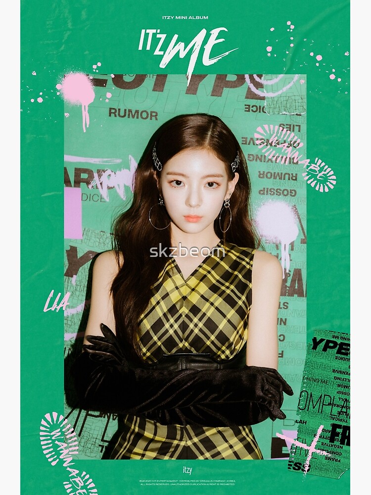 Lia - Official Poster ITZY Mini Album Checkmate Kpop