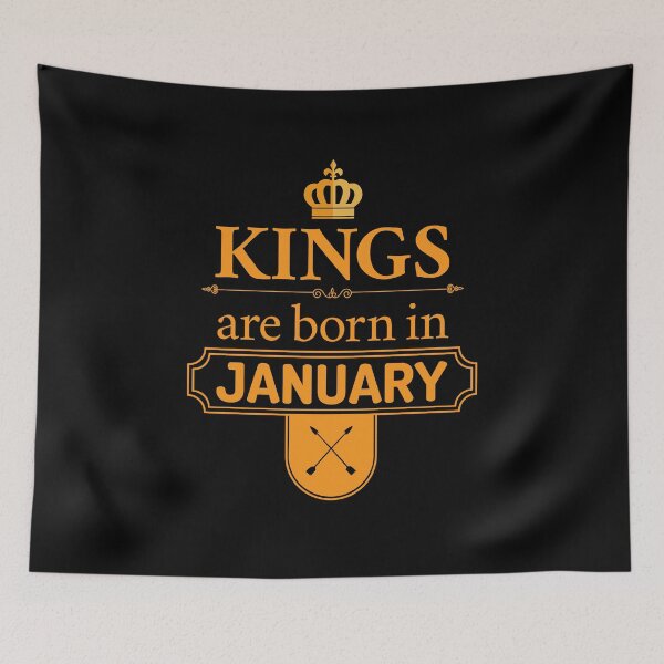 Item preview, Kings Are Born In January | Birthday Gift | designed and sold by Minimalwiz.