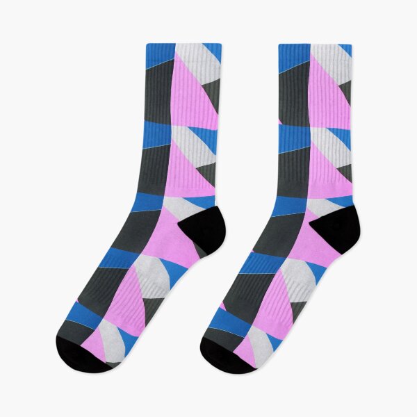 Item preview, Pink blue and Black geometric Pattern  designed and sold by DemonicGloom.