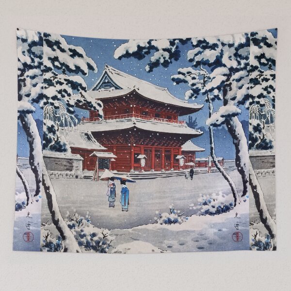 Item preview, Zojoji Temple in Snow by Tsuchiya Koitsu designed and sold by Takeda-art.