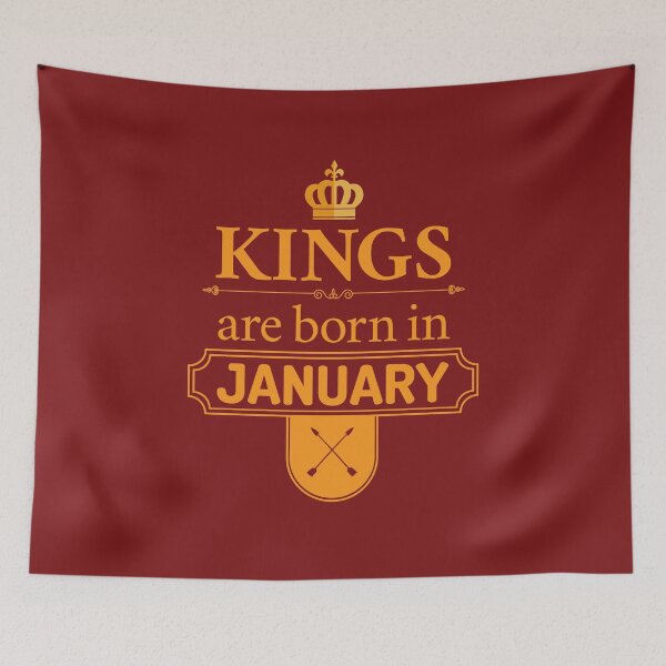 Item preview, Kings Are Born In January | Birthday Gift | designed and sold by Minimalwiz.