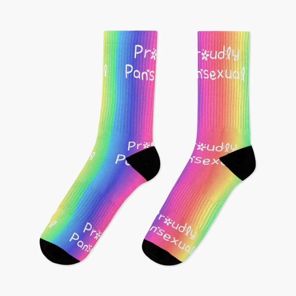 Item preview, Proudly Pansexual Rainbow Gradient Square Hippie Text designed and sold by everything4eva.