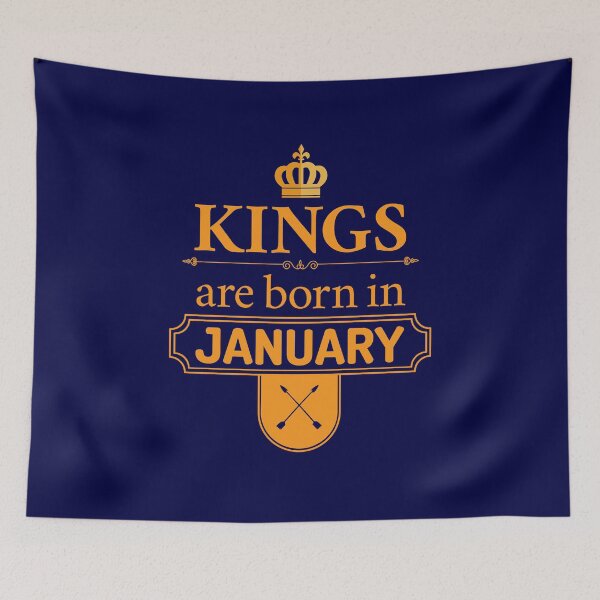 Item preview, Kings Are Born In January | Birthday Gift | designed and sold by Minimalwiz.