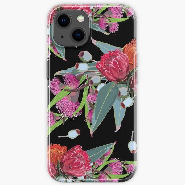 Protea & Eucalyptus Pattern iPhone Soft Case