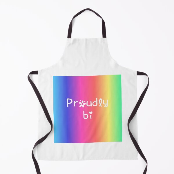 Item preview, Proudly Bisexual Rainbow Gradient Square Hippie Text designed and sold by everything4eva.
