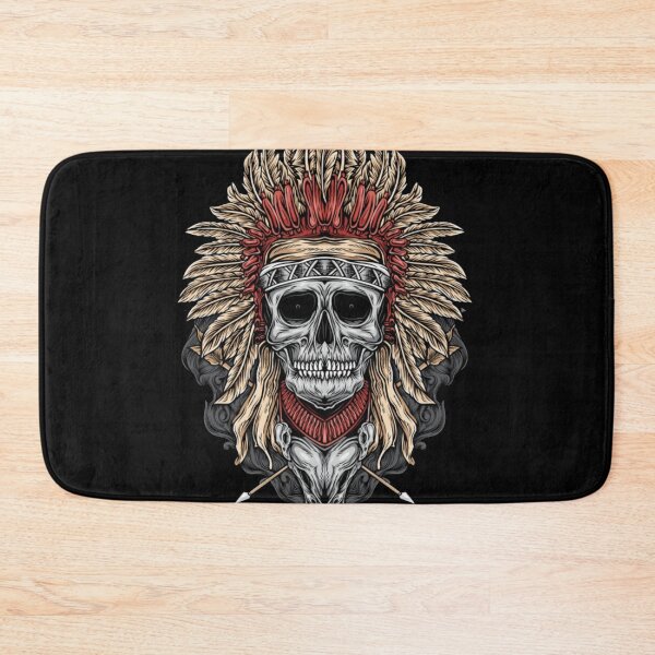 Item preview, Native Indian skull designed and sold by Rakos-Merch.