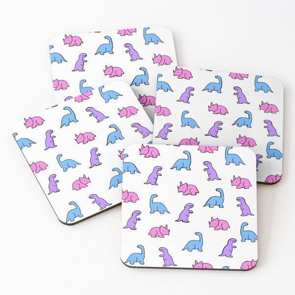Item preview, Pink, Blue and Purple Dinos designed and sold by emcrook.