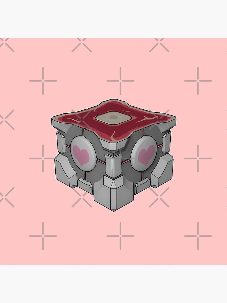 Weighted Companion Cube Meat Pin for Sale by Valla-Chan