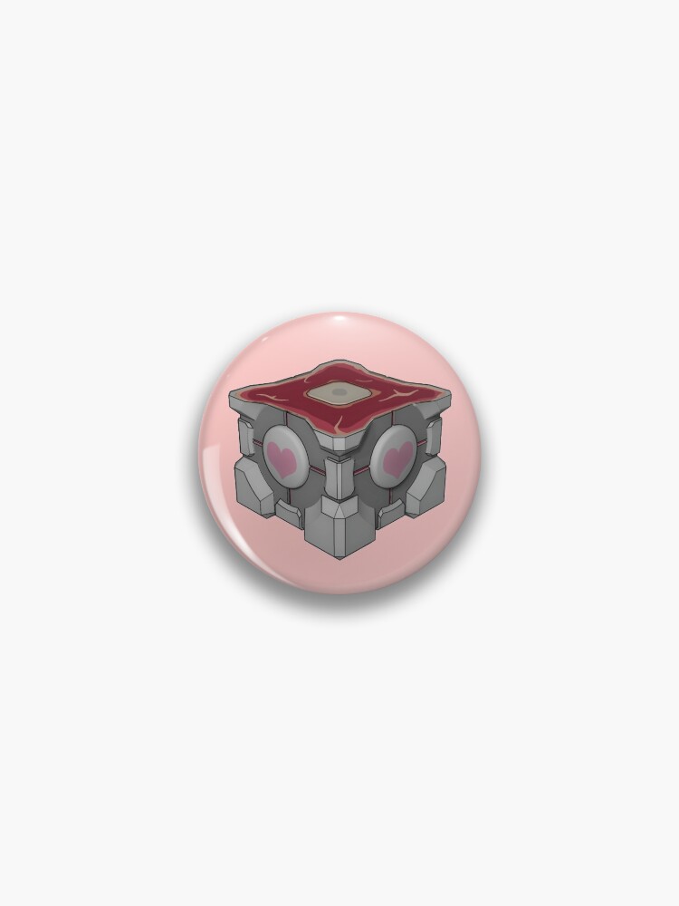 Weighted Companion Cube Meat Pin for Sale by Valla-Chan