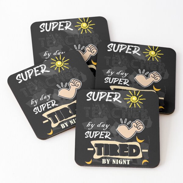 Item preview, Super teacher by day super tired by night designed and sold by JezabelDesch.