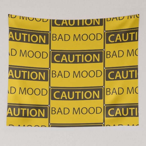Item preview, Caution - Bad Mood warning sign designed and sold by arendbotha.