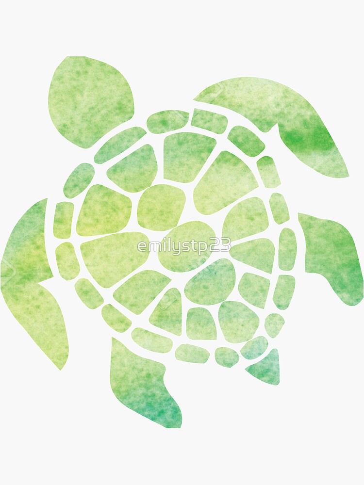 Watercolor Sea Turtle by emilystp23