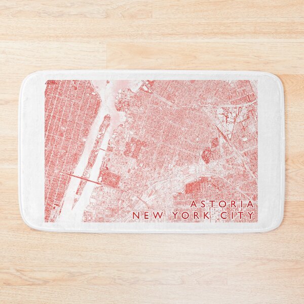 Item preview, Astoria New York Neighbourhood Buildings Map designed and sold by Mapozoid.