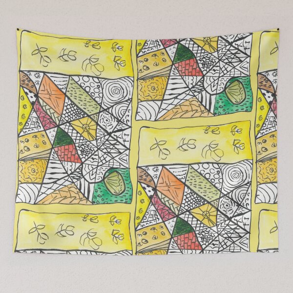 Item preview, Abstract cadmium yellow designed and sold by Melindrea.