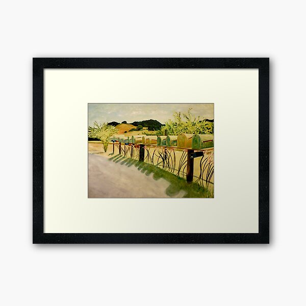 Rebobs Born in Mailboxes on Sundays Framed Art Print