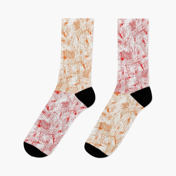 Item preview, orange / red leaves pattern tropical designed and sold by OMdesigns93.