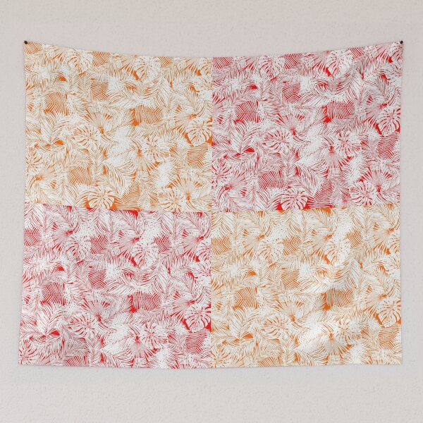 Item preview, orange / red leaves pattern tropical designed and sold by OMdesigns93.