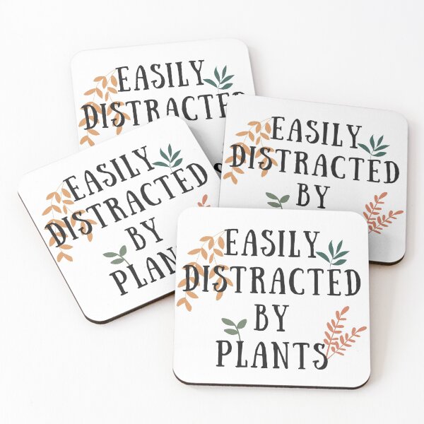 Item preview, Easily Distracted by Plants Funny Plant Lover designed and sold by A. P..